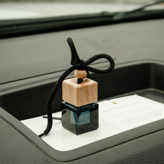 Car Diffuser - Dark Glass with Beechwood