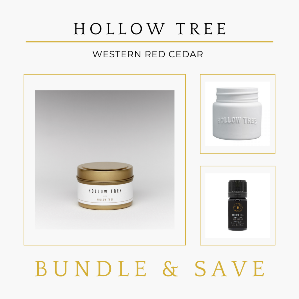 Candle - Western Red Cedar Botanical Oil & Essential Oils Plant derived