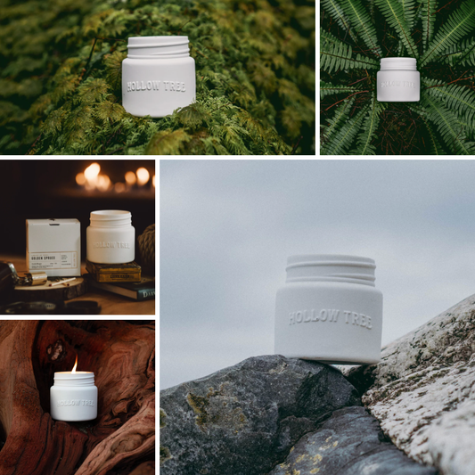 Library of Trees Series - Ceramic Candle Bundle (Set of 5)